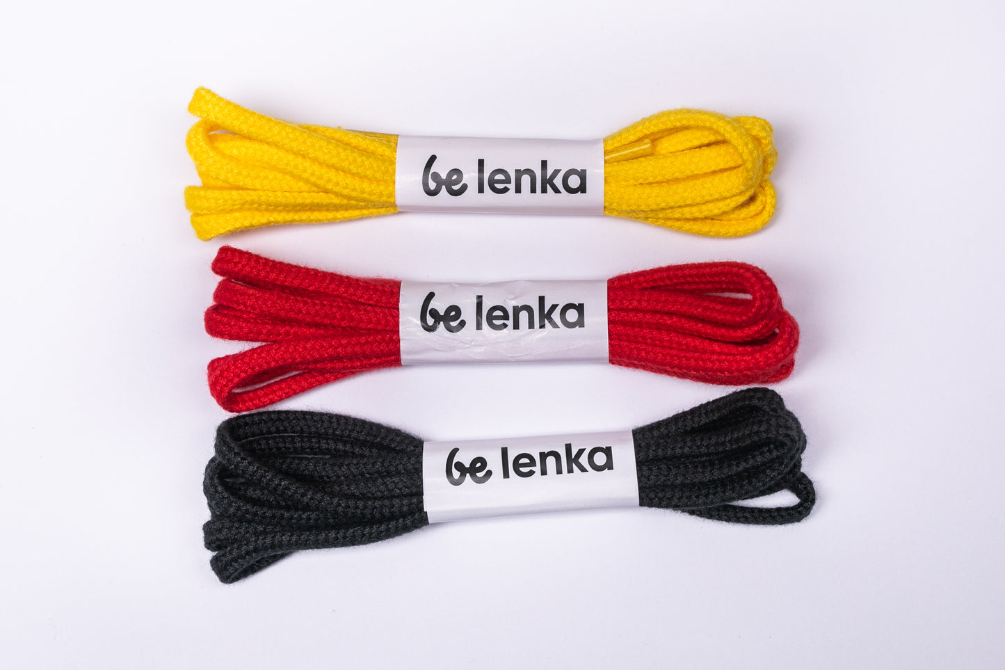 Be Lenka Shoe Laces 3 pack (85cm) - Red, Black, Yellow