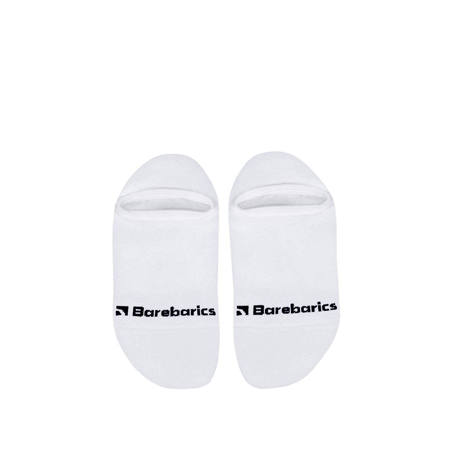 Barebarics Barefoot Socks - No-Show - White