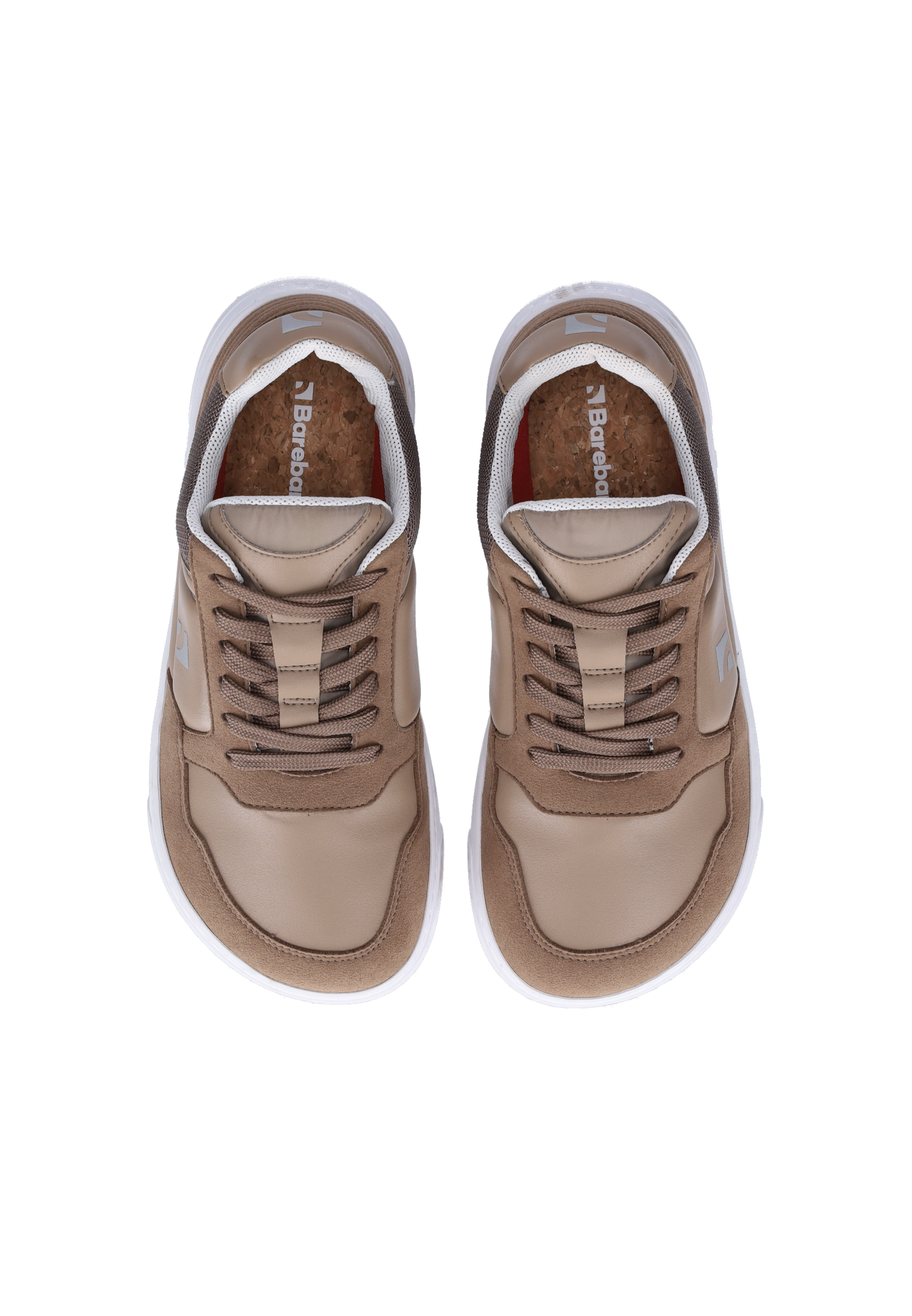 Barebarics Axiom Barefoot Sneakers - Brown & White