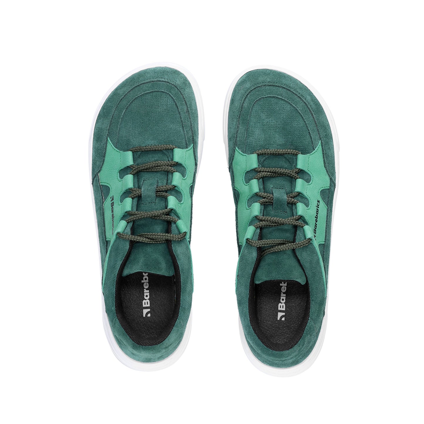 Barebarics Evo Barefoot Sneakers - Dark Green & White