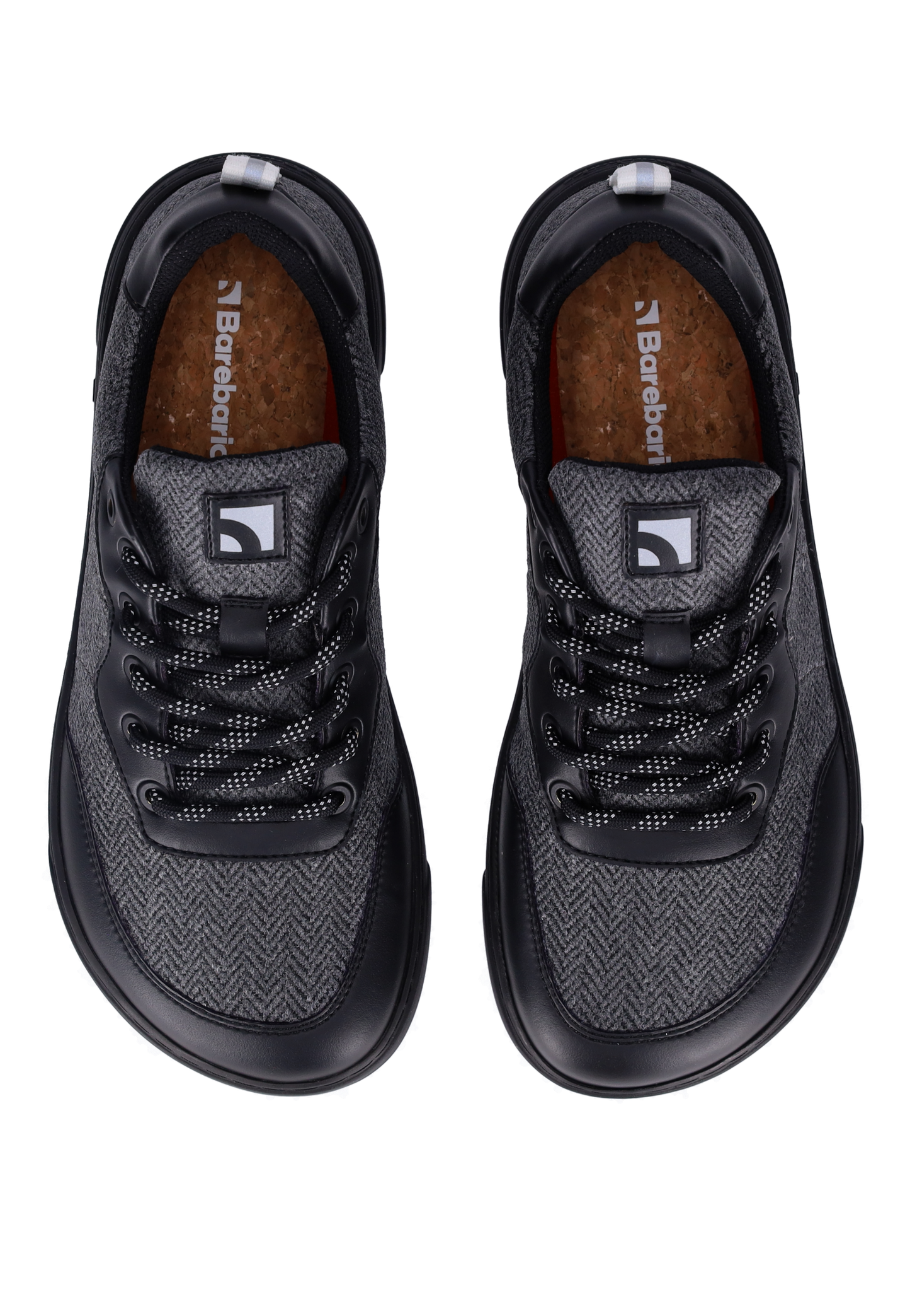 Barebarics Kudos Barefoot Sneakers - Black & Grey