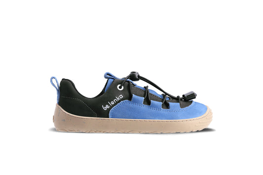 Be Lenka Xplorer Kids' Barefoot Sneakers - Blue & Olive Black