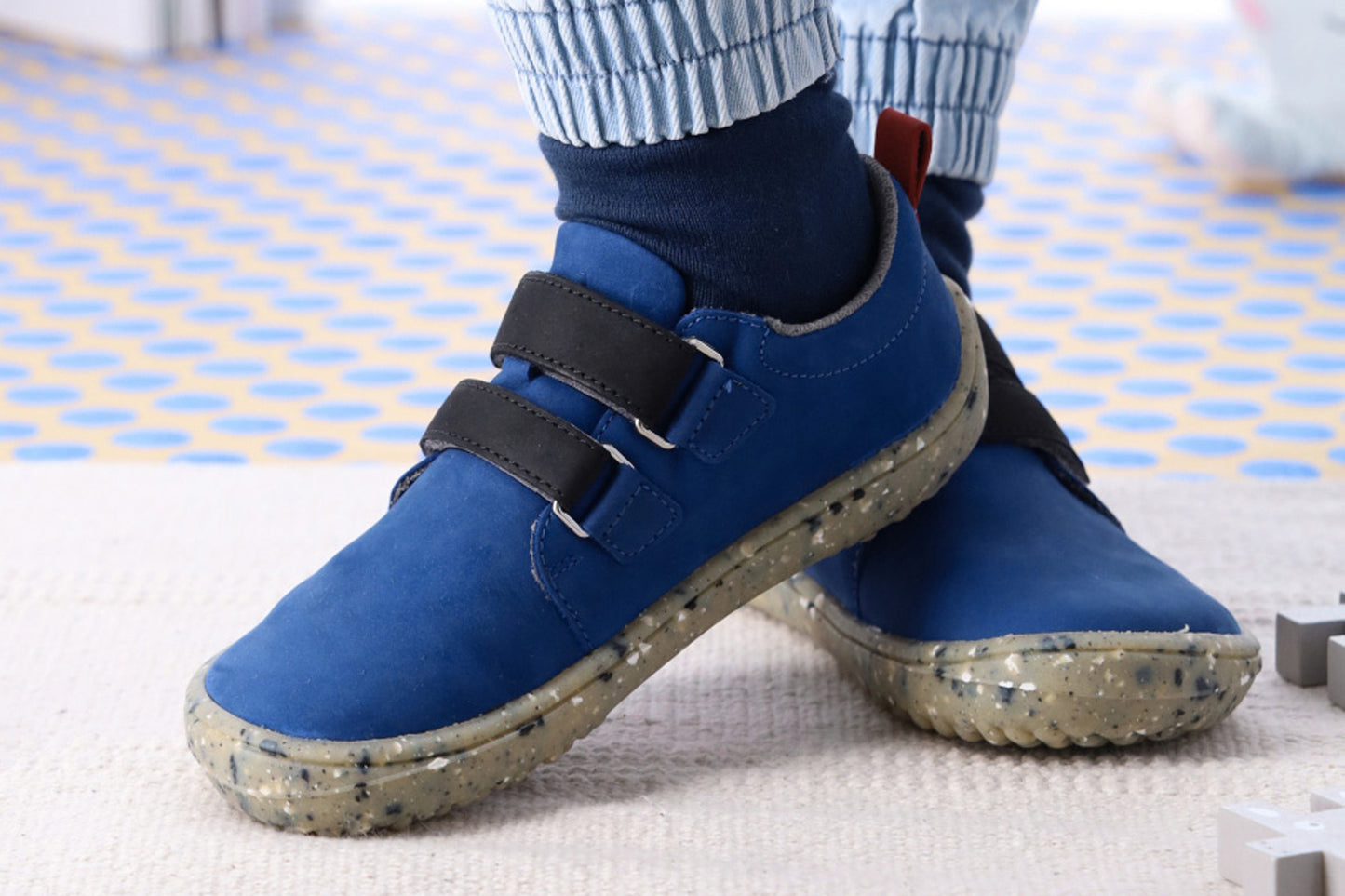 Be Lenka Jolly Kids' Barefoot Sneakers - Blue & Black