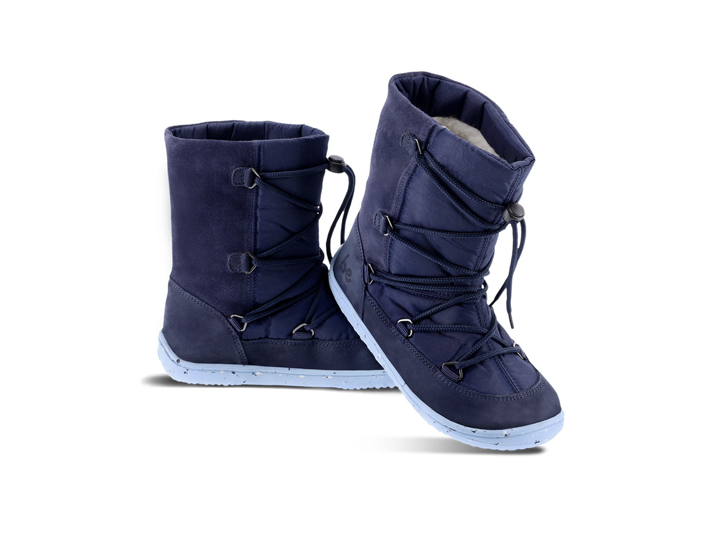 Be Lenka Snowfox Kids 2.0 Barefoot Boots - Dark & Light Blue